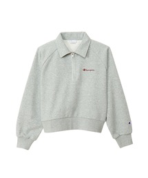 【Champion/チャンピオン】レディース ハーフジップスウェットシャツ