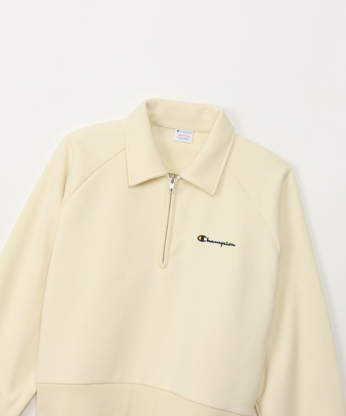 Champion(チャンピオン)の「【Champion/チャンピオン】レディース ハーフジップスウェットシャツ(スウェット・レディース・オフホワイト/ブラック系その他/ヘザーグレー/ブルー/ベージュ/ダークグリーン系・LARGE/MEDIUM)」の19枚目の写真