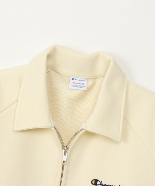 Champion(チャンピオン)の「【Champion/チャンピオン】レディース ハーフジップスウェットシャツ(スウェット・レディース・オフホワイト/ブラック系その他/ヘザーグレー/ブルー/ベージュ/ダークグリーン系・LARGE/MEDIUM)」の20枚目の写真