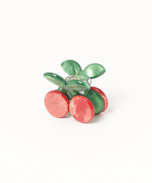 HIKA】さくらんぼモチーフヘアクリップ（バレッタ/ヘアクリップ