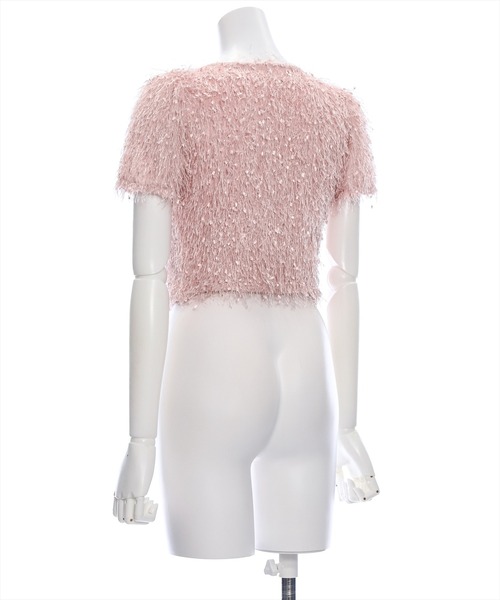 clear（クリア）の「シャギーショート丈カーディガン［大人 カジュアル］≪再入荷≫（カーディガン/ボレロ・レディース・グレー/ベージュ/ピンク・F）」の13枚目の写真