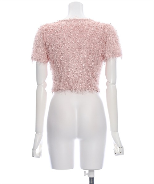 clear（クリア）の「シャギーショート丈カーディガン［大人 カジュアル］≪再入荷≫（カーディガン/ボレロ・レディース・グレー/ベージュ/ピンク・F）」の14枚目の写真