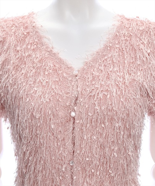 clear（クリア）の「シャギーショート丈カーディガン［大人 カジュアル］≪再入荷≫（カーディガン/ボレロ・レディース・グレー/ベージュ/ピンク・F）」の16枚目の写真