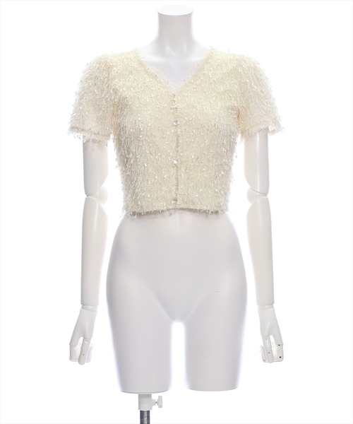 clear（クリア）の「シャギーショート丈カーディガン［大人 カジュアル］≪再入荷≫（カーディガン/ボレロ・レディース・グレー/ベージュ/ピンク・F）」の20枚目の写真