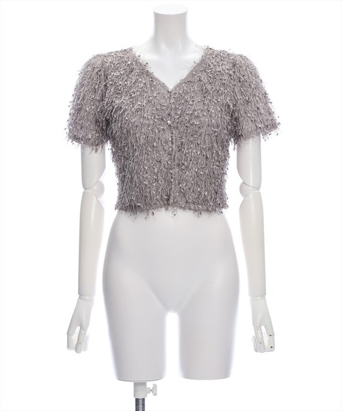 clear（クリア）の「シャギーショート丈カーディガン［大人 カジュアル］≪再入荷≫（カーディガン/ボレロ・レディース・グレー/ベージュ/ピンク・F）」の21枚目の写真