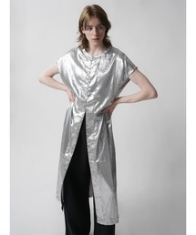 METALLIC SHIRT ONEPIECE