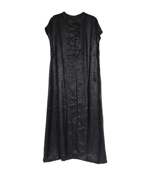 :ETHROF(イーサオブ)の「METALLIC SHIRT ONEPIECE(ワンピース・レディース・ブラック/グレー・MEDIUM)」の14枚目の写真