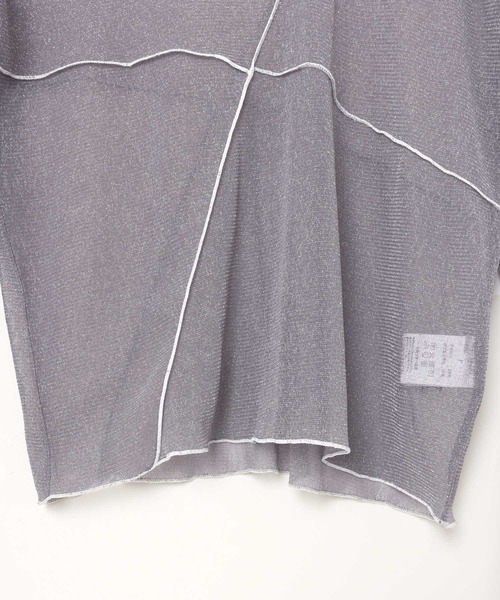 andme（アンドミー）の「配色メローラメシアートップス（Tシャツ/カットソー・レディース・ホワイト系その他/ブラック系その他/グレー系その他・FREE）」の16枚目の写真
