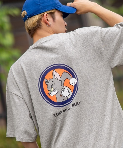 Tom&Jerry(トムアンドジェリー)の「【TOM&JERRY】プリント オーバーサイズ 半袖Tシャツ(Tシャツ/カットソー・メンズ・ライトグレー系/グレー系/グレー系1/ベージュ系1/ネイビー系/ホワイト系1/ホワイト系2/オレンジ系2/ブラック系2/ホワイト系/ブラウン/ホワイト/ブラック/グリーン系1・MEDIUM/LARGE/X-LARGE)」の7枚目の写真