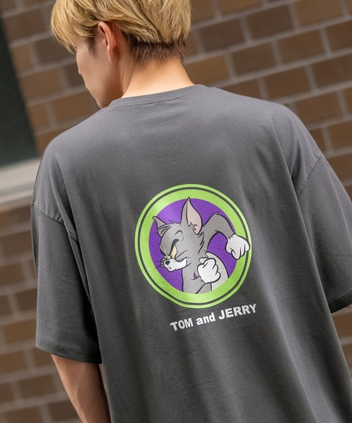 Tom&Jerry(トムアンドジェリー)の「【TOM&JERRY】プリント オーバーサイズ 半袖Tシャツ(Tシャツ/カットソー・メンズ・ライトグレー系/グレー系/グレー系1/ベージュ系1/ネイビー系/ホワイト系1/ホワイト系2/オレンジ系2/ブラック系2/ホワイト系/ブラウン/ホワイト/ブラック/グリーン系1・MEDIUM/LARGE/X-LARGE)」の8枚目の写真