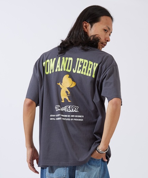 Tom&Jerry(トムアンドジェリー)の「【TOM&JERRY】プリント オーバーサイズ 半袖Tシャツ(Tシャツ/カットソー・メンズ・ライトグレー系/グレー系/グレー系1/ベージュ系1/ネイビー系/ホワイト系1/ホワイト系2/オレンジ系2/ブラック系2/ホワイト系/ブラウン/ホワイト/ブラック/グリーン系1・MEDIUM/LARGE/X-LARGE)」の9枚目の写真