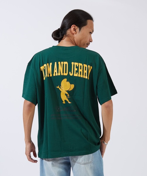 Tom&Jerry(トムアンドジェリー)の「【TOM&JERRY】プリント オーバーサイズ 半袖Tシャツ(Tシャツ/カットソー・メンズ・ライトグレー系/グレー系/グレー系1/ベージュ系1/ネイビー系/ホワイト系1/ホワイト系2/オレンジ系2/ブラック系2/ホワイト系/ブラウン/ホワイト/ブラック/グリーン系1・MEDIUM/LARGE/X-LARGE)」の12枚目の写真