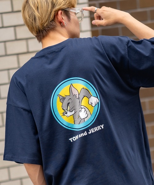 Tom&Jerry(トムアンドジェリー)の「【TOM&JERRY】プリント オーバーサイズ 半袖Tシャツ(Tシャツ/カットソー・メンズ・ライトグレー系/グレー系/グレー系1/ベージュ系1/ネイビー系/ホワイト系1/ホワイト系2/オレンジ系2/ブラック系2/ホワイト系/ブラウン/ホワイト/ブラック/グリーン系1・MEDIUM/LARGE/X-LARGE)」の13枚目の写真