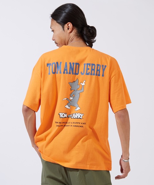 Tom&Jerry(トムアンドジェリー)の「【TOM&JERRY】プリント オーバーサイズ 半袖Tシャツ(Tシャツ/カットソー・メンズ・ライトグレー系/グレー系/グレー系1/ベージュ系1/ネイビー系/ホワイト系1/ホワイト系2/オレンジ系2/ブラック系2/ホワイト系/ブラウン/ホワイト/ブラック/グリーン系1・MEDIUM/LARGE/X-LARGE)」の14枚目の写真