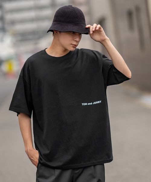 Tom&Jerry(トムアンドジェリー)の「【TOM&JERRY】プリント オーバーサイズ 半袖Tシャツ(Tシャツ/カットソー・メンズ・ライトグレー系/グレー系/グレー系1/ベージュ系1/ネイビー系/ホワイト系1/ホワイト系2/オレンジ系2/ブラック系2/ホワイト系/ブラウン/ホワイト/ブラック/グリーン系1・MEDIUM/LARGE/X-LARGE)」の19枚目の写真