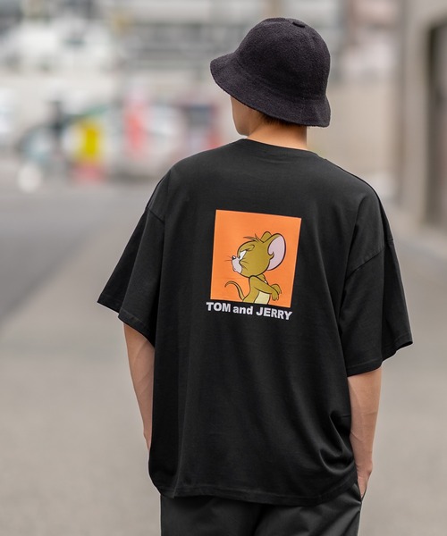 Tom&Jerry(トムアンドジェリー)の「【TOM&JERRY】プリント オーバーサイズ 半袖Tシャツ(Tシャツ/カットソー・メンズ・ライトグレー系/グレー系/グレー系1/ベージュ系1/ネイビー系/ホワイト系1/ホワイト系2/オレンジ系2/ブラック系2/ホワイト系/ブラウン/ホワイト/ブラック/グリーン系1・MEDIUM/LARGE/X-LARGE)」の18枚目の写真