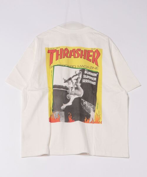 Manhattan Portage（マンハッタンポーテージ）の「S/S Print T-Shirt THRASHER（Tシャツ/カットソー・メンズ・ホワイト/ブラック・LARGE/MEDIUM/SMALL/X-LARGE）」の14枚目の写真