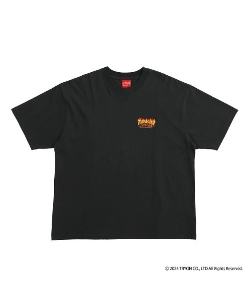 Manhattan Portage（マンハッタンポーテージ）の「S/S Print T-Shirt THRASHER（Tシャツ/カットソー・メンズ・ホワイト/ブラック・LARGE/MEDIUM/SMALL/X-LARGE）」の4枚目の写真