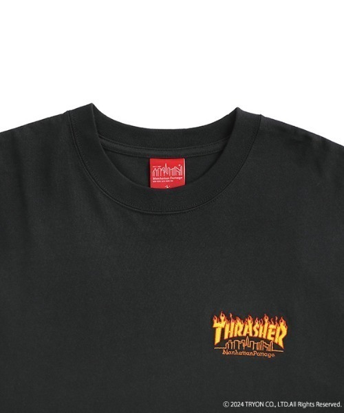 Manhattan Portage（マンハッタンポーテージ）の「S/S Print T-Shirt THRASHER（Tシャツ/カットソー・メンズ・ホワイト/ブラック・LARGE/MEDIUM/SMALL/X-LARGE）」の7枚目の写真