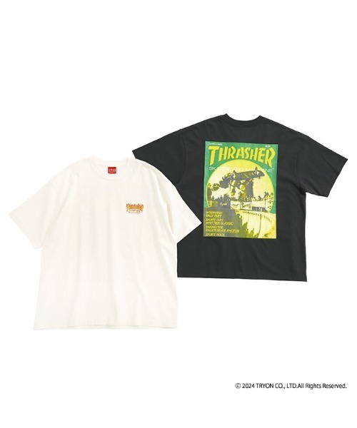 Manhattan Portage（マンハッタンポーテージ）の「S/S Print T-Shirt THRASHER（Tシャツ/カットソー・メンズ・ホワイト/ブラック・LARGE/MEDIUM/SMALL/X-LARGE）」の12枚目の写真