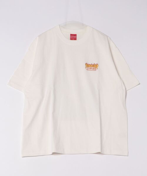 Manhattan Portage（マンハッタンポーテージ）の「S/S Print T-Shirt THRASHER（Tシャツ/カットソー・メンズ・ホワイト/ブラック・LARGE/MEDIUM/SMALL/X-LARGE）」の13枚目の写真