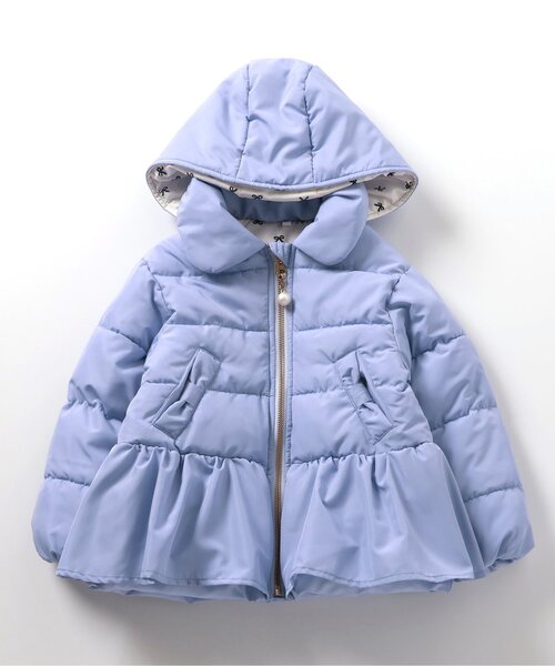 セール】ペプラム中綿アウター_マシンウォッシャブル（ダウン