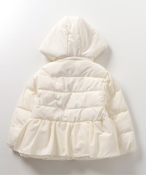 apres les cours（アプレレクール）の「ペプラム中綿アウター_マシンウォッシャブル（ダウンジャケット/コート・キッズ・ブラック/アイボリー/サックスブルー/ローズ・80/90/100/110/120/130/140）」の12枚目の写真