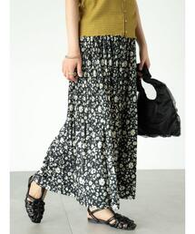 Lugnoncure | マジョリカプリーツ花柄スカート(スカート)