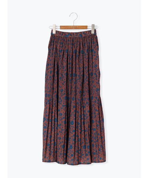 Lugnoncure（ルノンキュール）の「マジョリカプリーツ花柄スカート（スカート・レディース・ブラック/ブラウン/ネイビー・F）」の15枚目の写真