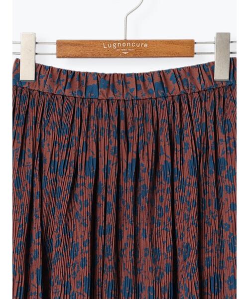 Lugnoncure（ルノンキュール）の「マジョリカプリーツ花柄スカート（スカート・レディース・ブラック/ブラウン/ネイビー・F）」の17枚目の写真
