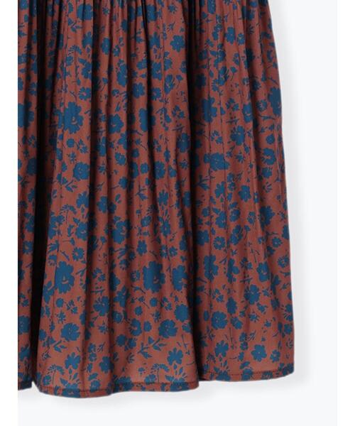 Lugnoncure（ルノンキュール）の「マジョリカプリーツ花柄スカート（スカート・レディース・ブラック/ブラウン/ネイビー・F）」の19枚目の写真