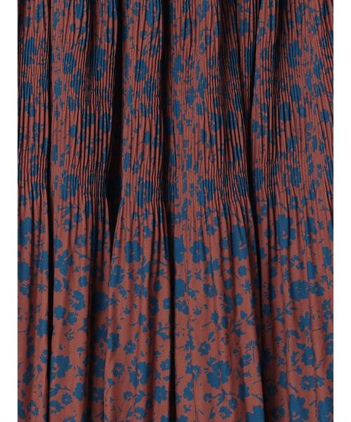 Lugnoncure（ルノンキュール）の「マジョリカプリーツ花柄スカート（スカート・レディース・ブラック/ブラウン/ネイビー・F）」の21枚目の写真