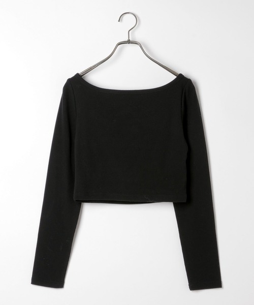 Heather（ヘザー）の「カップ付きバレエネックTEE　144321（Tシャツ/カットソー・レディース・ブラック/アイボリー・M/S）」の8枚目の写真