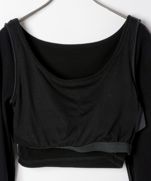 Heather（ヘザー）の「カップ付きバレエネックTEE　144321（Tシャツ/カットソー・レディース・ブラック/アイボリー・M/S）」の9枚目の写真