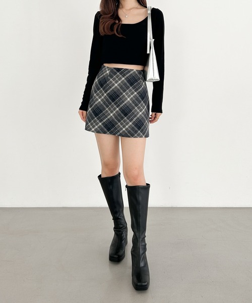 Heather（ヘザー）の「カップ付きバレエネックTEE　144321（Tシャツ/カットソー・レディース・ブラック/アイボリー・M/S）」の14枚目の写真