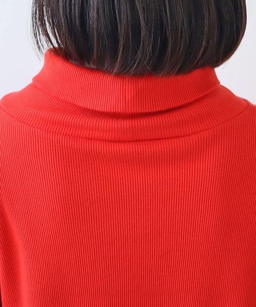 PAR ICI（パーリッシィ）の「テレコ タートルネックカットソー（Tシャツ/カットソー・レディース・イエロー/ホワイト/レッド/グリーン・FREE）」の8枚目の写真