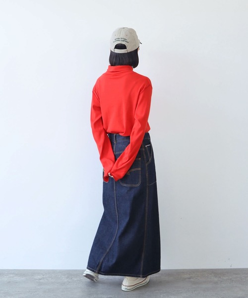 PAR ICI（パーリッシィ）の「テレコ タートルネックカットソー（Tシャツ/カットソー・レディース・イエロー/ホワイト/レッド/グリーン・FREE）」の12枚目の写真