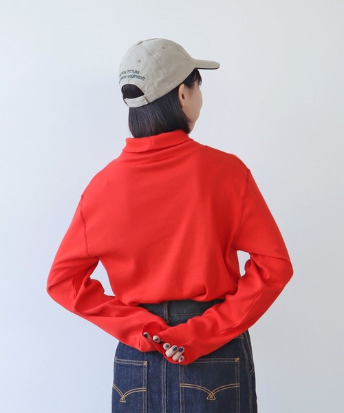 PAR ICI（パーリッシィ）の「テレコ タートルネックカットソー（Tシャツ/カットソー・レディース・イエロー/ホワイト/レッド/グリーン・FREE）」の18枚目の写真