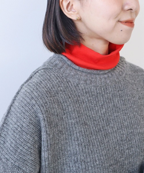 PAR ICI（パーリッシィ）の「テレコ タートルネックカットソー（Tシャツ/カットソー・レディース・イエロー/ホワイト/レッド/グリーン・FREE）」の14枚目の写真