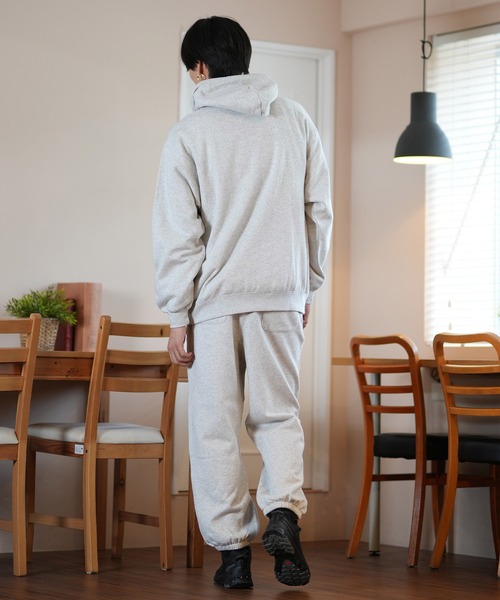 Champion（チャンピオン）の「CHAMPION/チャンピオン スウェットパーカー/プルオーバー ルーズシルエット 裏起毛 セットアップ対応 C3-A108（パーカー・メンズ・ヘザーグレー/ブラック/パープル/レッド・M/L/XL）」の16枚目の写真