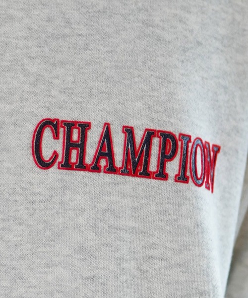 Champion（チャンピオン）の「CHAMPION/チャンピオン スウェットパーカー/プルオーバー ルーズシルエット 裏起毛 セットアップ対応 C3-A108（パーカー・メンズ・ヘザーグレー/ブラック/パープル/レッド・M/L/XL）」の18枚目の写真