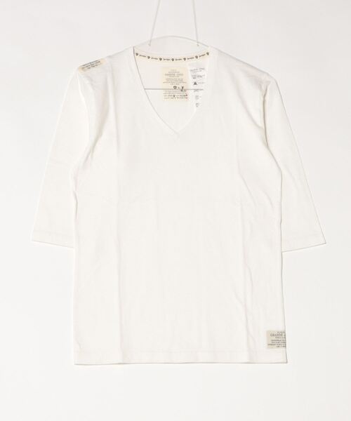 THE MILES（ザ マイルズ）の「R003 TEE（Tシャツ/カットソー・メンズ・ホワイト/レッド/ワインレッド/ピンク/ベージュ/ネイビー/オレンジ/ブラック/サックスブルー/チャコールグレー・SMALL/MEDIUM/LARGE/X-LARGE）」の2枚目の写真