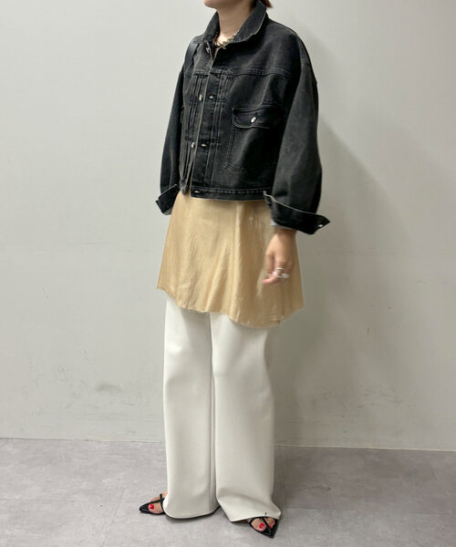 SHENERY（シーナリー）の「デニムジャケット（デニムジャケット・レディース・ブラック/ブルー・36/38）」の15枚目の写真