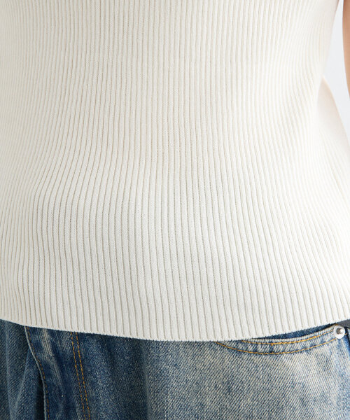 mystic（ミスティック）の「【インナー/トップス◎】アメスリニットタンク（キャミソール・レディース・ブラック/アイボリー/ベージュ/ブラウン/ダークグレー・FREE）」の15枚目の写真