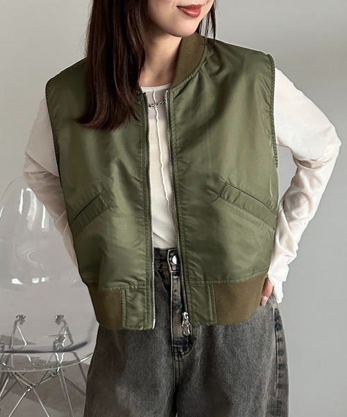 セール】MA1ベスト【ZOZOTOWN限定アイテム】（ベスト）｜apres jour