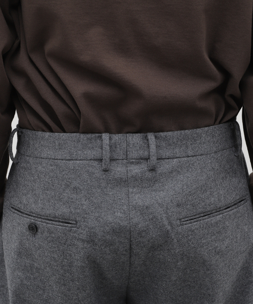 EDIFICE(エディフィス)の「:colon(コロン) CPT-17 Wool Melton Boxpleats PT CPT-17/WOOLMELTON(スラックス・メンズ・ネイビー/ライトグレー・4/3/2/1)」の8枚目の写真