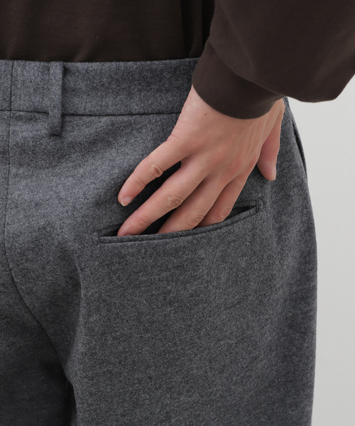 EDIFICE(エディフィス)の「:colon(コロン) CPT-17 Wool Melton Boxpleats PT CPT-17/WOOLMELTON(スラックス・メンズ・ネイビー/ライトグレー・4/3/2/1)」の9枚目の写真