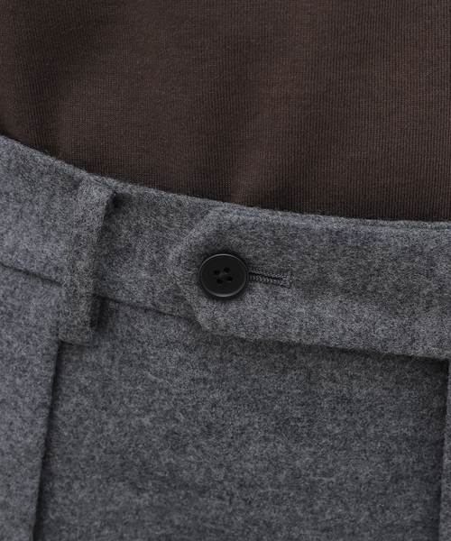 EDIFICE(エディフィス)の「:colon(コロン) CPT-17 Wool Melton Boxpleats PT CPT-17/WOOLMELTON(スラックス・メンズ・ネイビー/ライトグレー・4/3/2/1)」の11枚目の写真