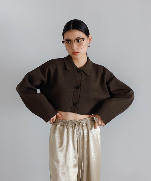 polo knit short jacket / ポロニットショートジャケット