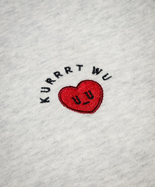FREAK'S STORE（フリークスストア）の「Kurt Wu/カート ウー 別注 風船BOY CREW 刺繍 SWEAT/刺繍デザイン クルーネックスウェット（スウェット・メンズ・ブラウン/グレー/ホワイト/ブラック・X-LARGE/LARGE/MEDIUM）」の6枚目の写真